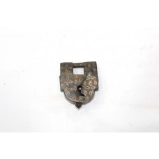 Old Pad Lock Antique Rare Key Iron Pure Silver Koftgari Collectible Gift D679